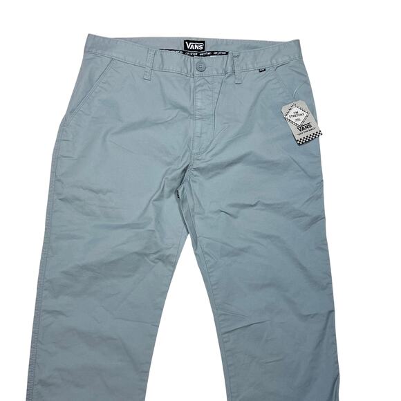 Vans Chino Pants Mens 32x31 Storm Gray Straight Stretchy Fit Skate Casual New - Picture 3 of 10